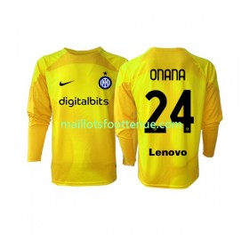Maillot/Tenue Inter Milan Andre Onana 24 Gardien Exterieur 2022/2023 Manche Longue